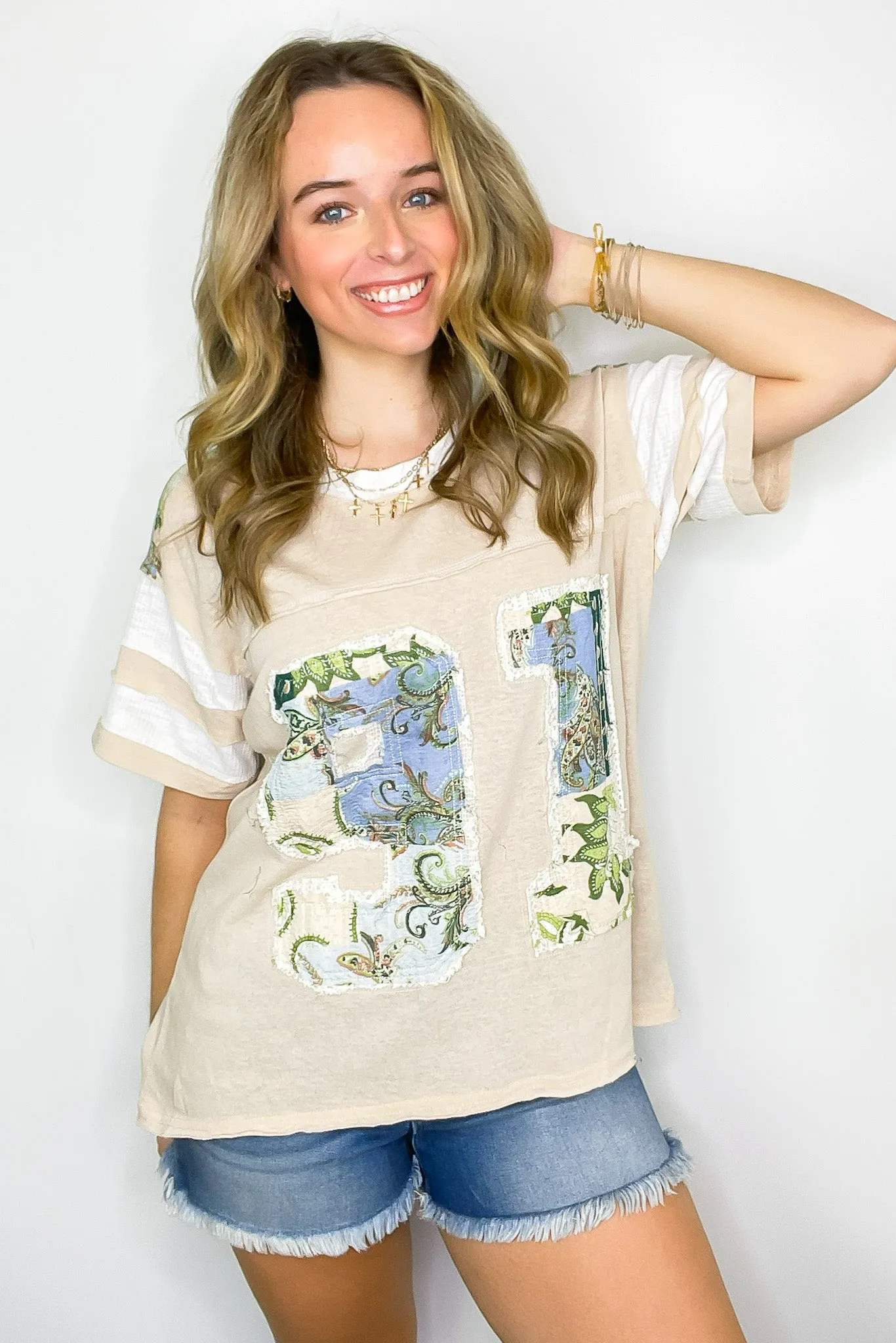 91 Graphic Patch Top
