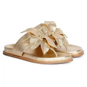 Affordable Luxury Claudia Gold Sandals  Almost Gone!