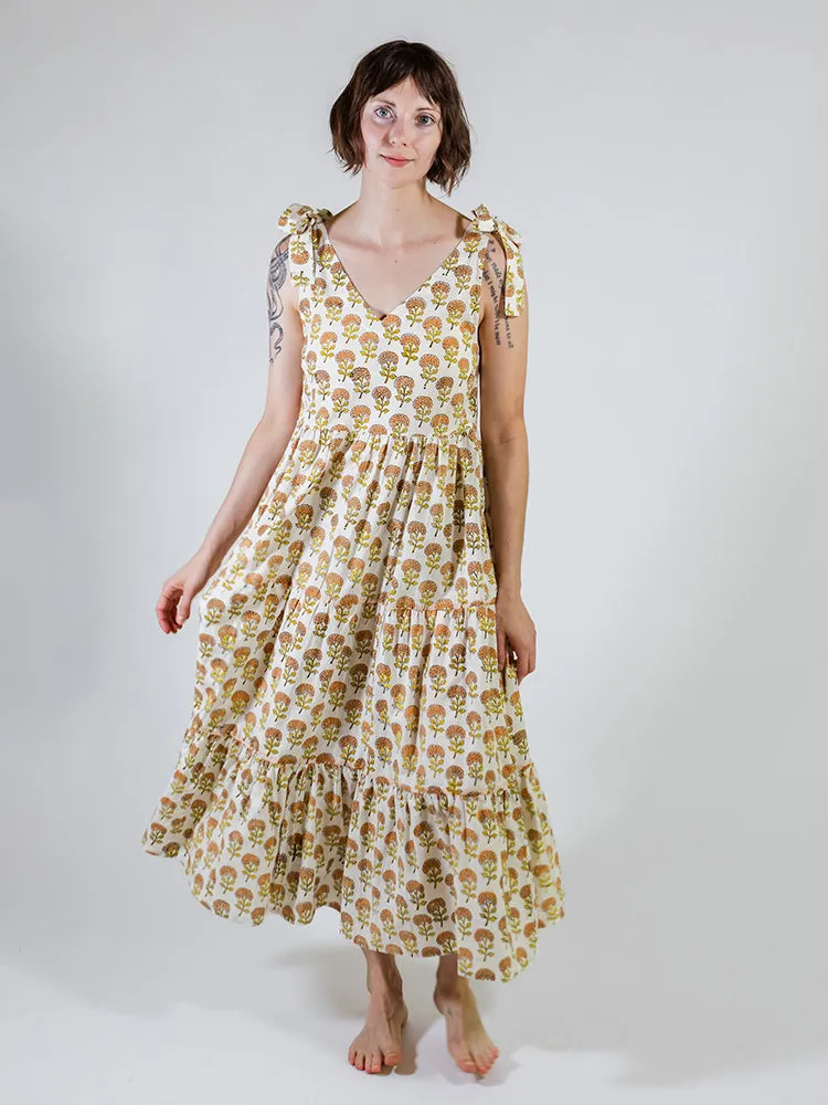 Affordable Luxury Lorelei Tiered Dress - Marigold  Stylish & Comfortable