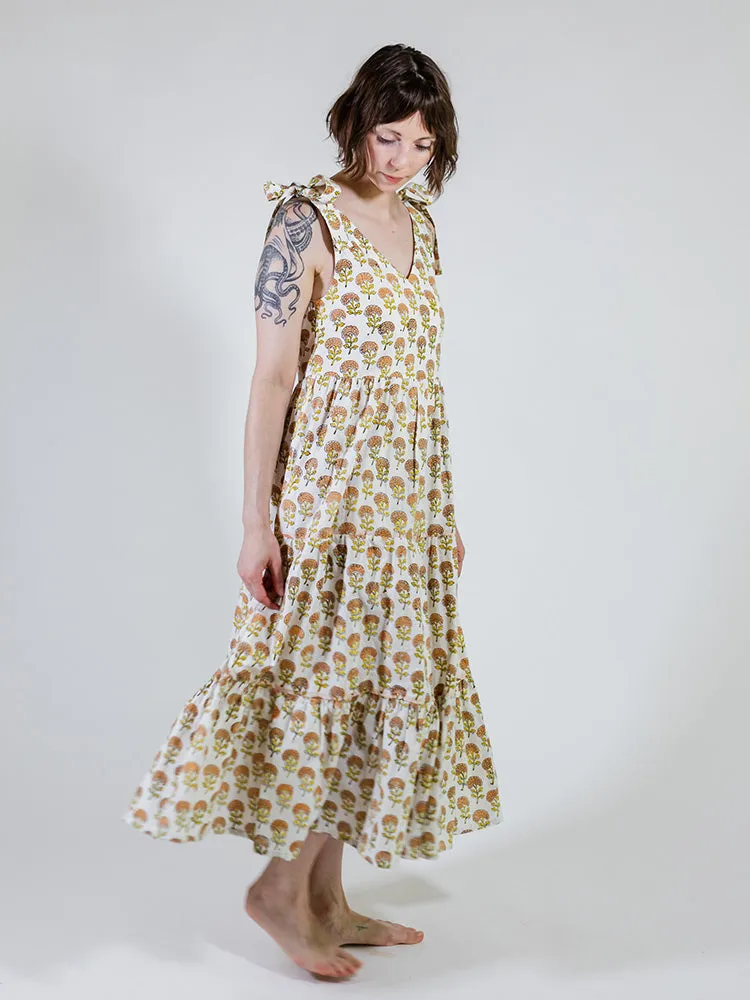Affordable Luxury Lorelei Tiered Dress - Marigold  Stylish & Comfortable