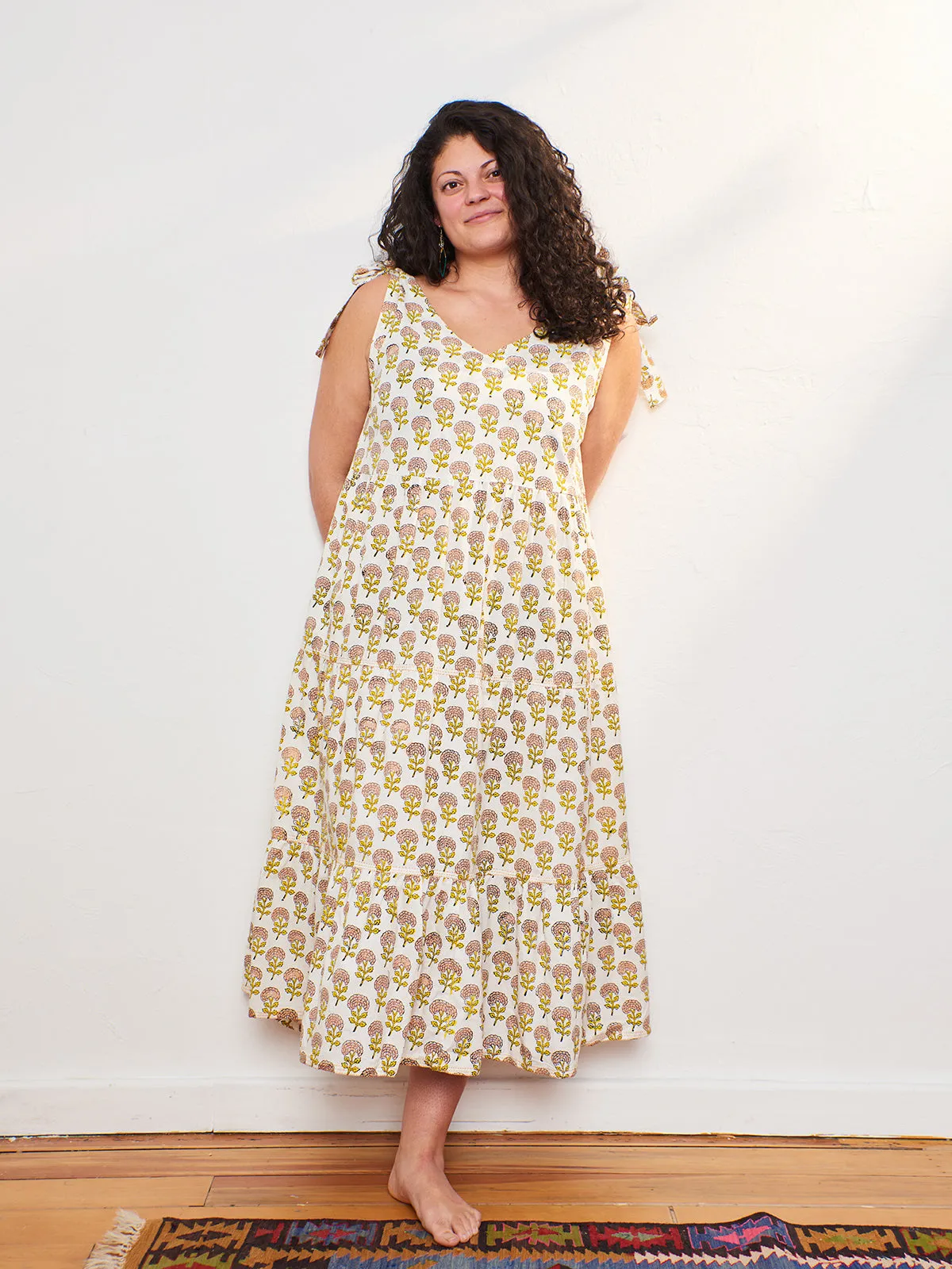 Affordable Luxury Lorelei Tiered Dress - Marigold  Stylish & Comfortable