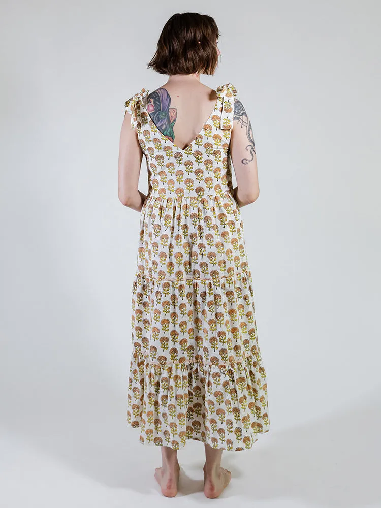 Affordable Luxury Lorelei Tiered Dress - Marigold  Stylish & Comfortable