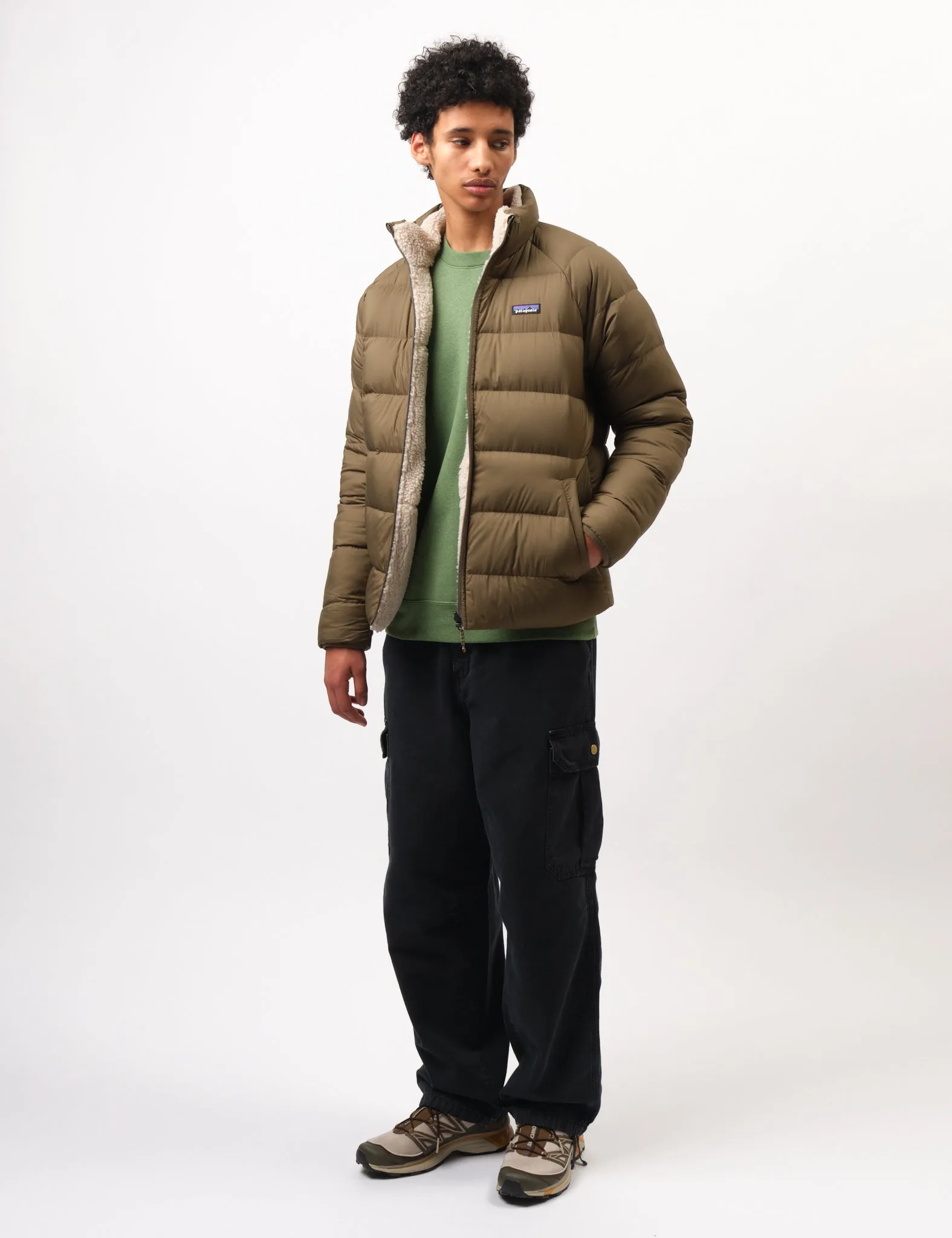 Affordable Luxury Patagonia Reversible Silent Down Jacket - Basin Green  Today Only!