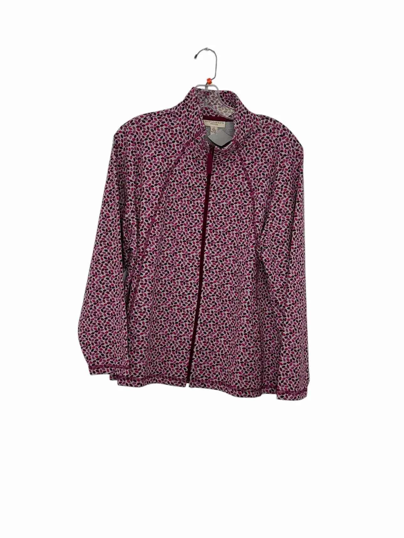 Appleseed's Size LP Grey Print Pre-Owned Jacket- Ladies