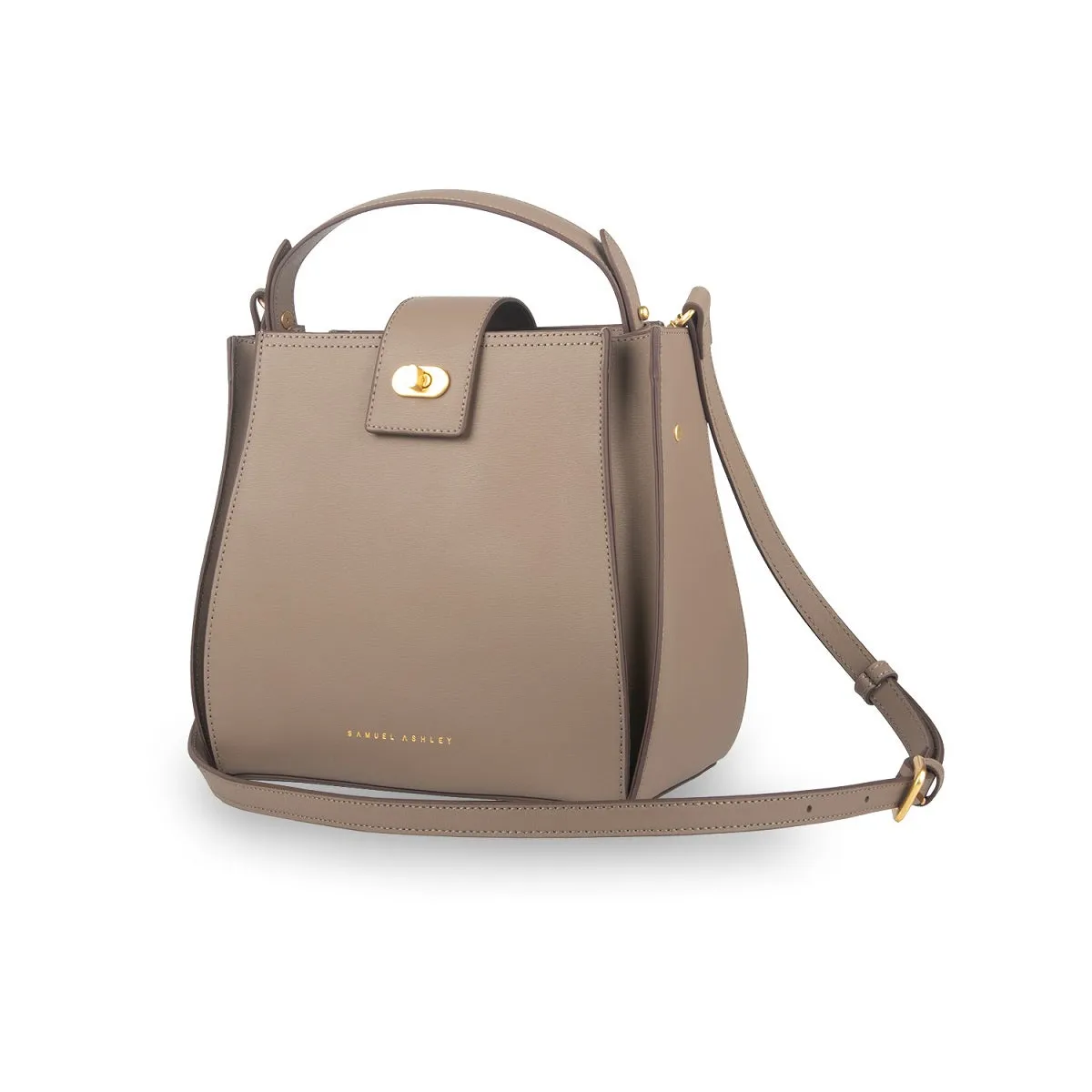 Athena Leather Bucket Bag