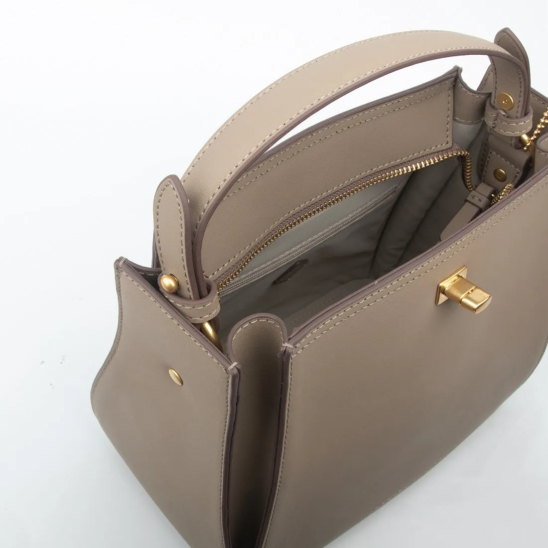 Athena Leather Bucket Bag
