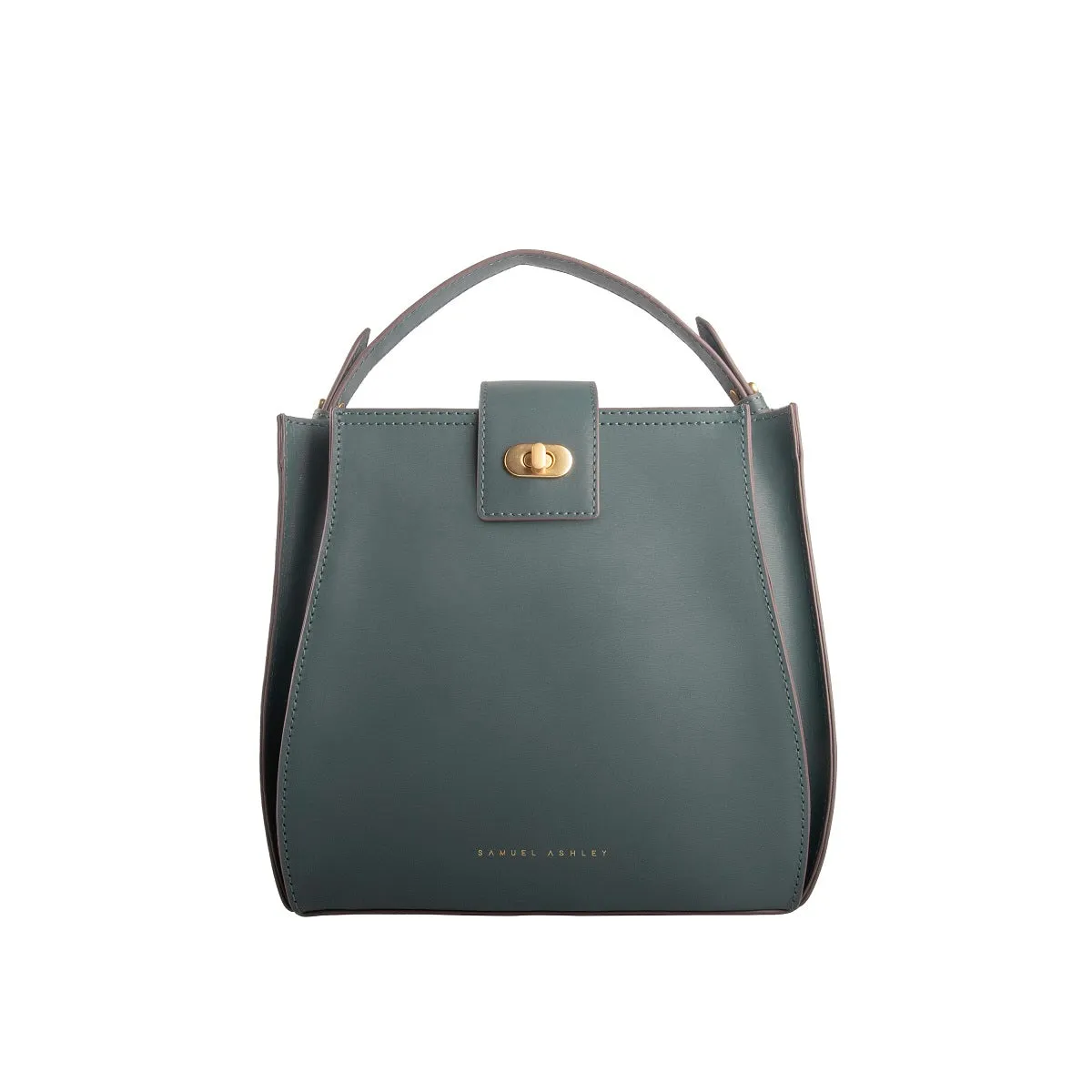 Athena Leather Bucket Bag