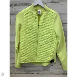 Athletic Jacket By Avia In Yellow, Size: S