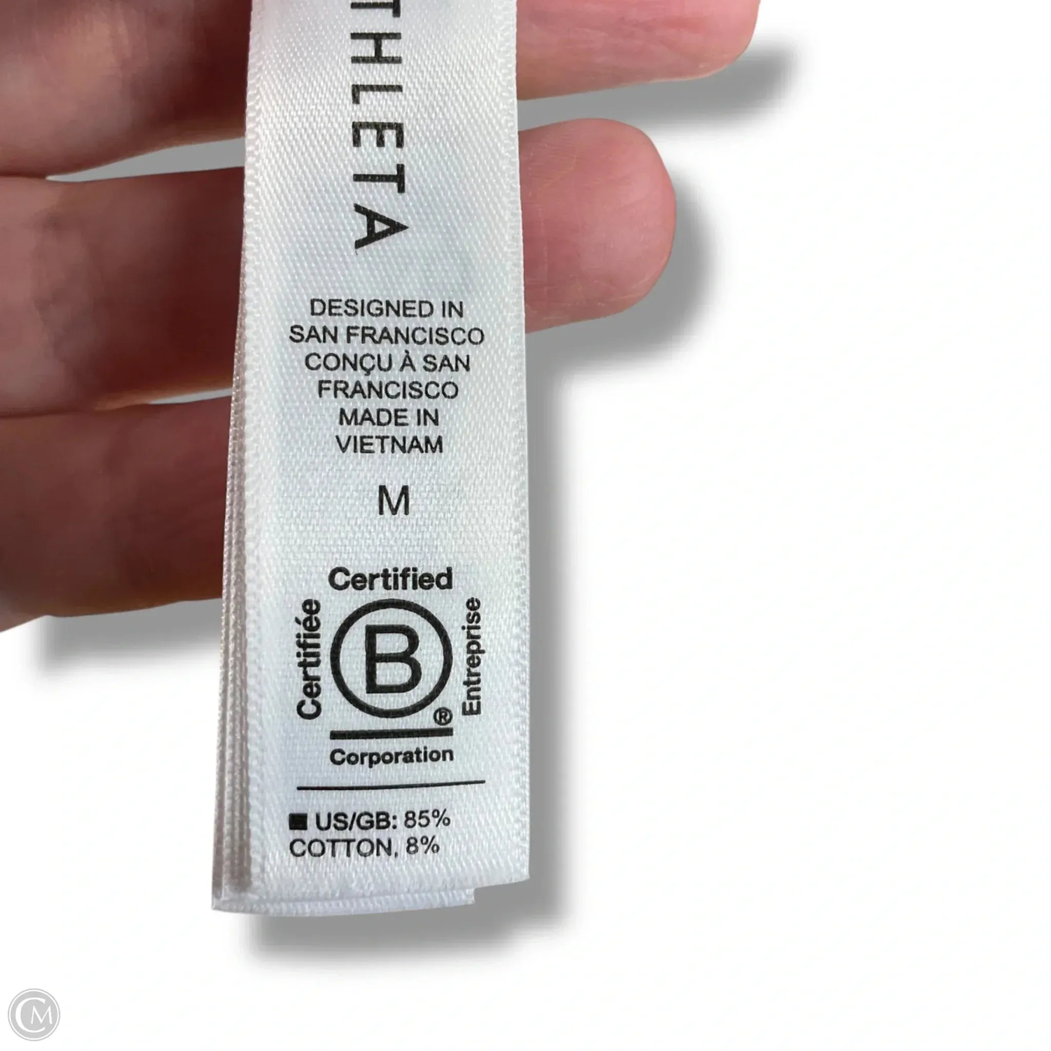Athletic Top Long Sleeve Crewneck By Athleta In White, Size: M