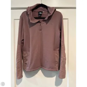 Athletic Top Long Sleeve Hoodie By The North Face In Purple, Size: L