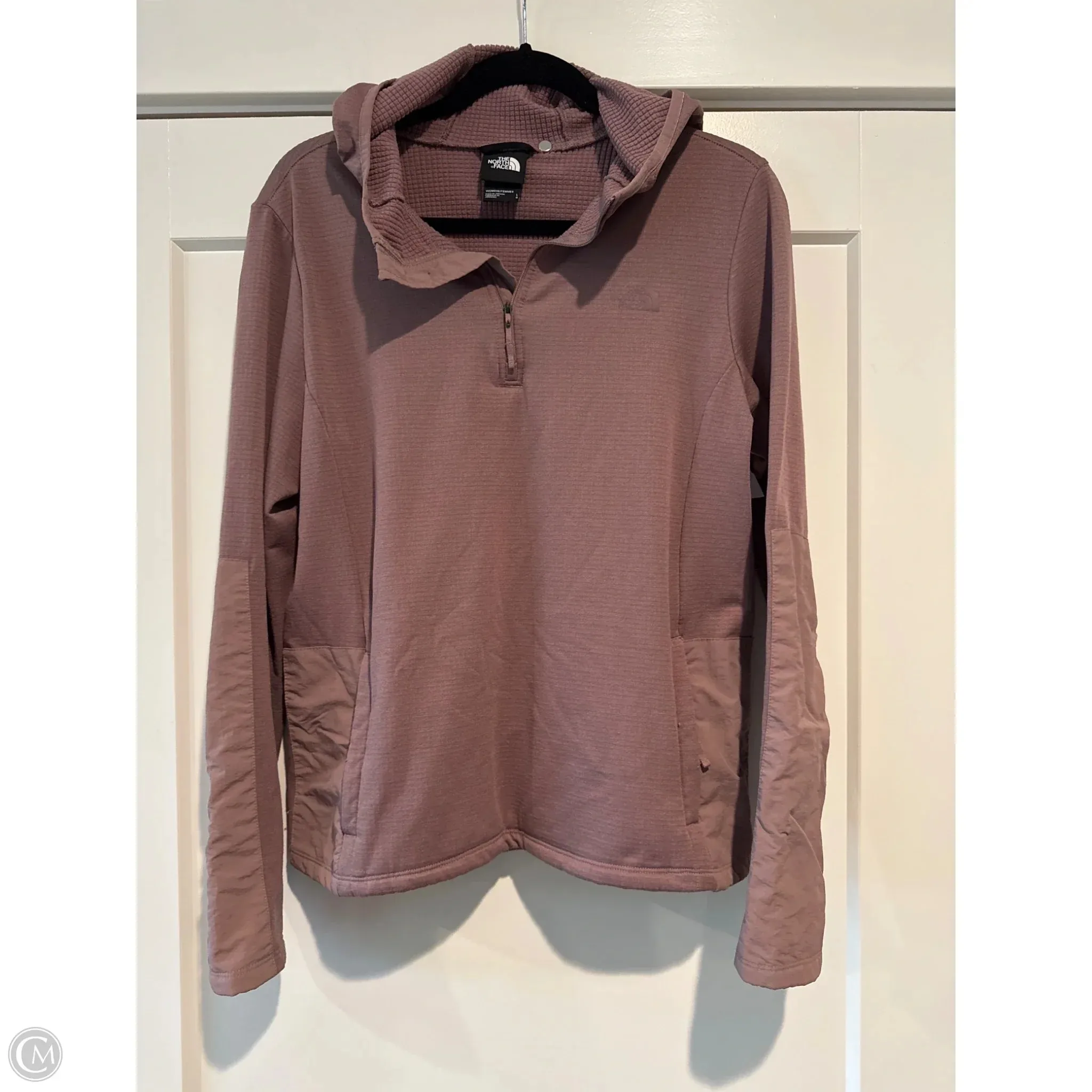Athletic Top Long Sleeve Hoodie By The North Face In Purple, Size: L