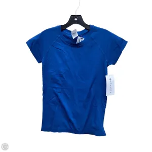 Athletic Top Short Sleeve By Athleta In Blue, Size: S