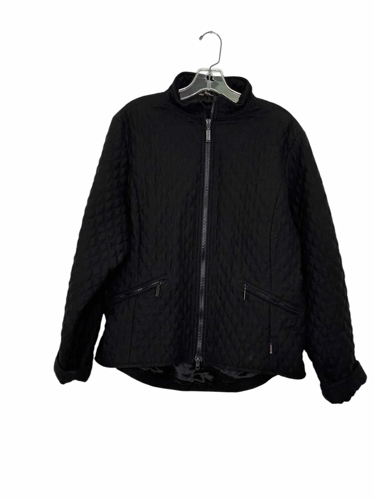 Barbour Size 14 Black Pre-Owned Jacket- Ladies