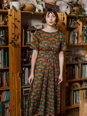 Best-Selling Artsy Traveler Midi Dress - Mosaic Fan  Almost Sold Out!