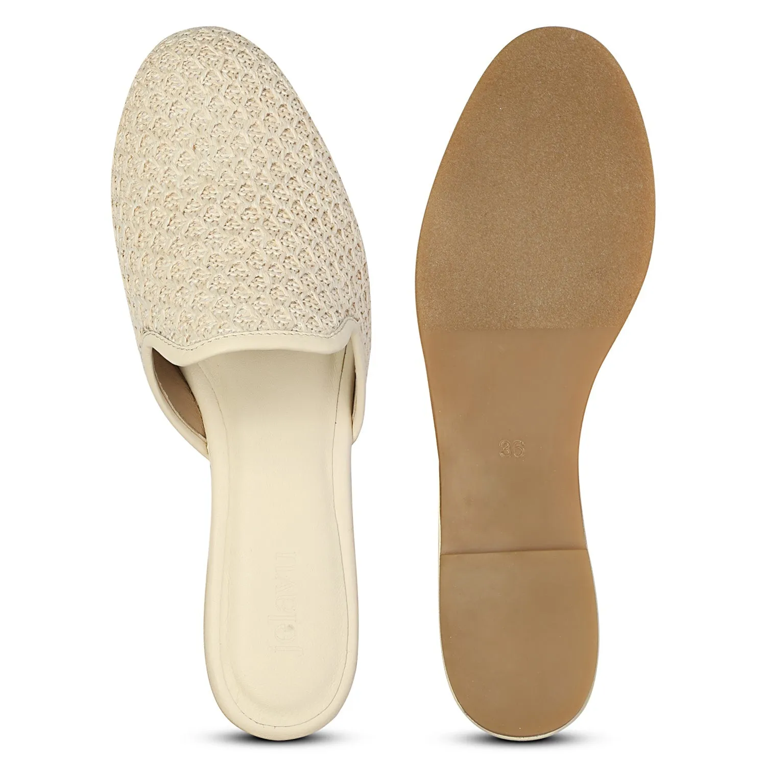 Bestseller Andrea - Bone Mules  Ends Soon!