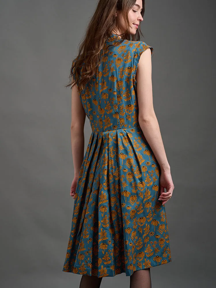 BestSelling Lucille Dress - Teal Floral  Last Few Pieces!