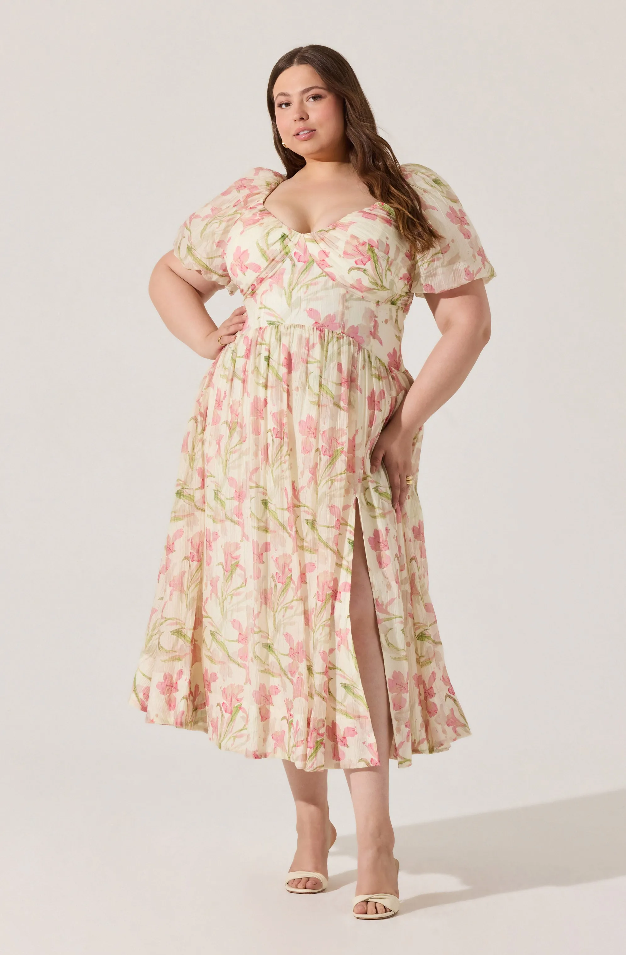 BestSelling Sasilia Floral Puff Sleeve Dress  Ends Soon!