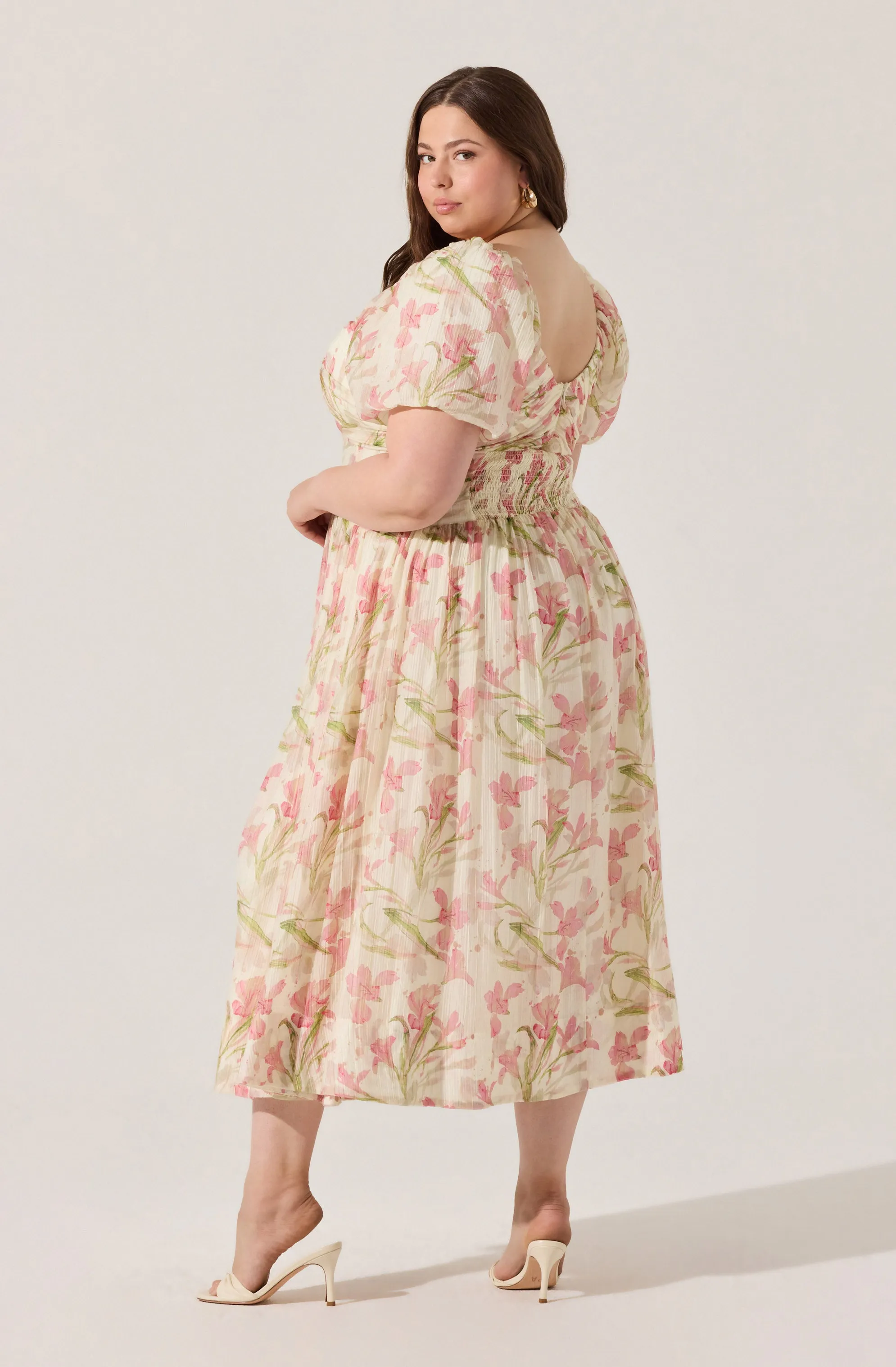 BestSelling Sasilia Floral Puff Sleeve Dress  Ends Soon!