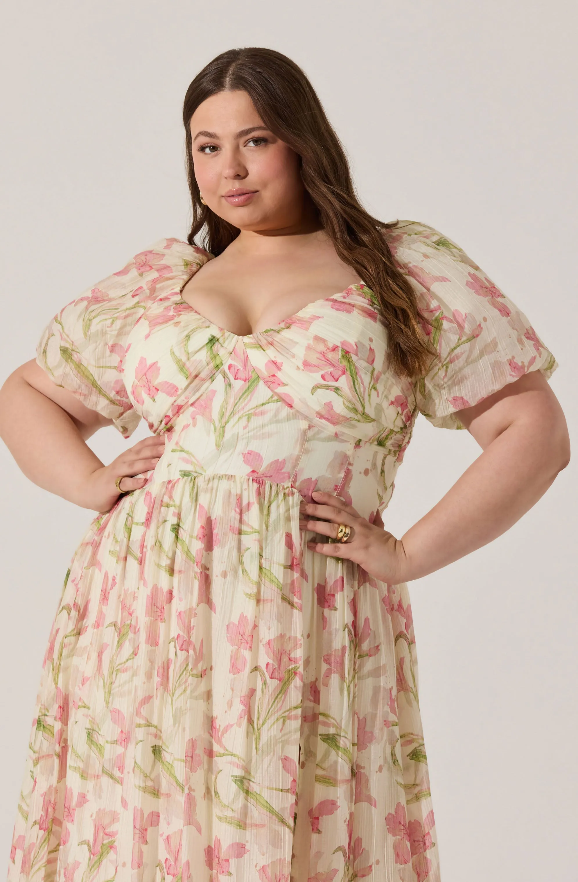 BestSelling Sasilia Floral Puff Sleeve Dress  Ends Soon!