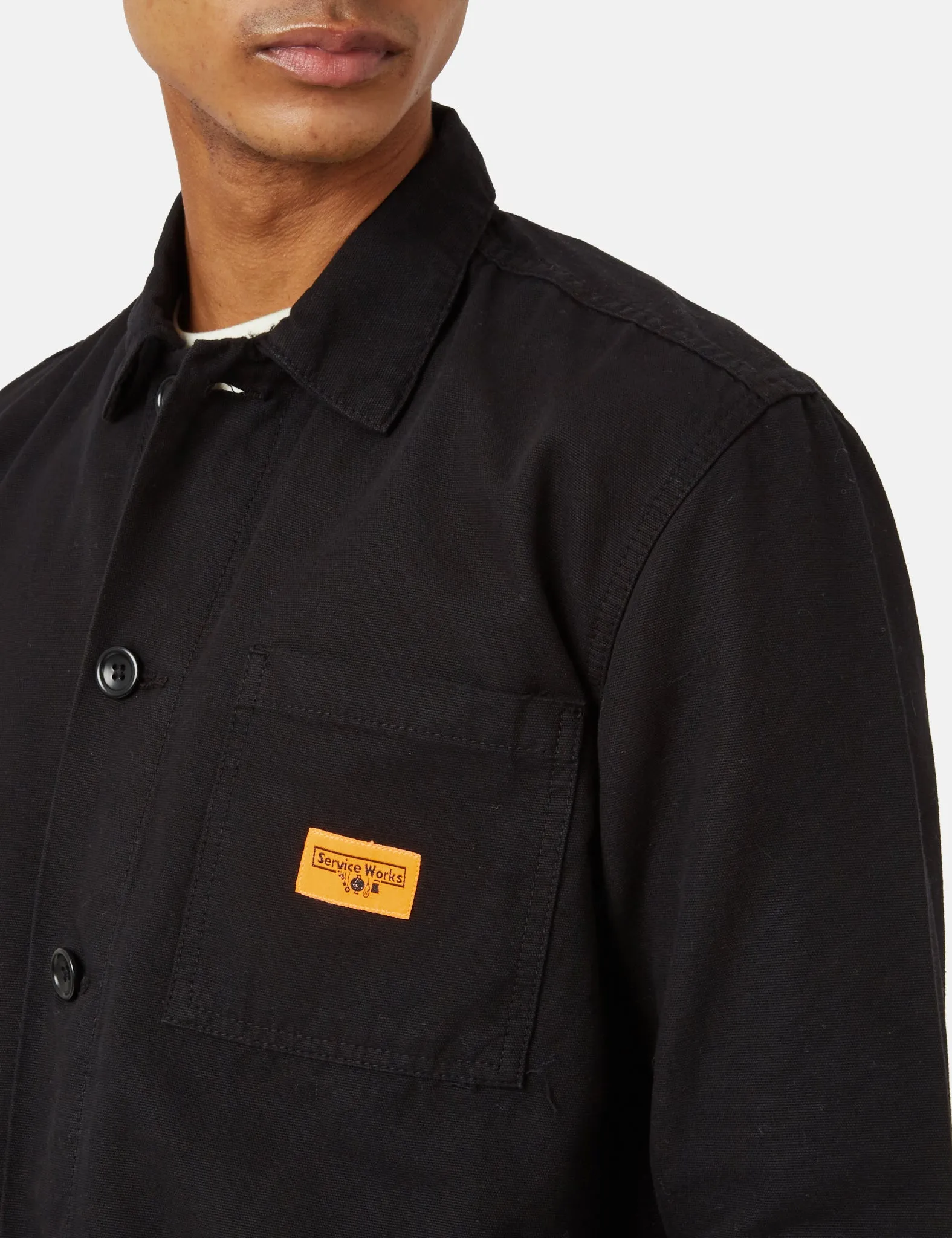BestSelling Service Works Coverall Jacket (Canvas) - Black  Last Chance!