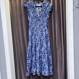 Bindy Deep V Floral Maxi DRESSES S