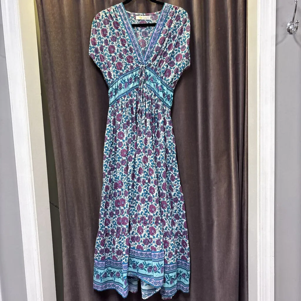 Bindy Floral Print Maxi DRESSES S