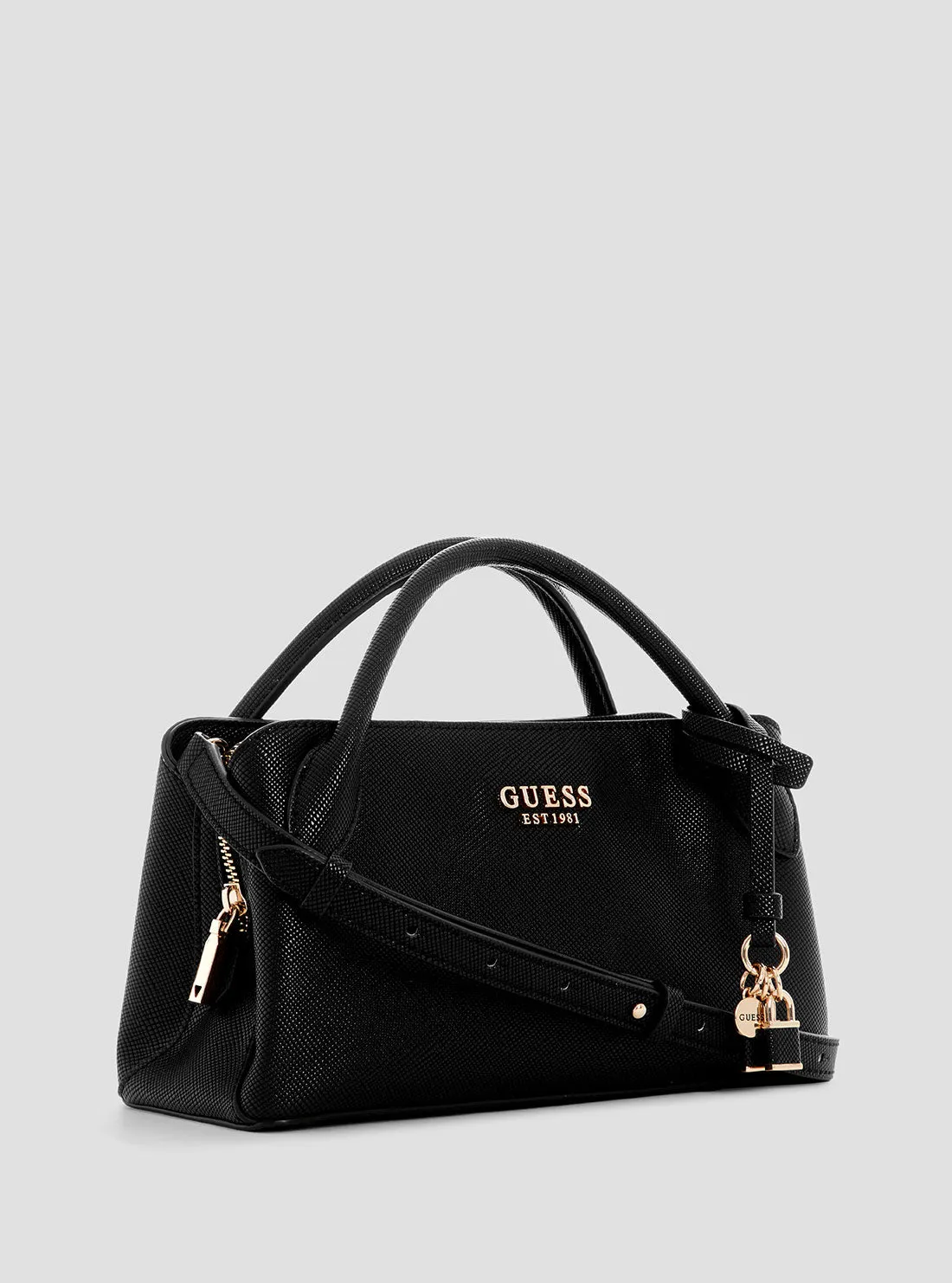 Black Fedana Girlfriend Satchel Bag Guess
