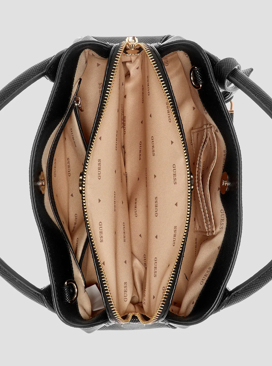 Black Fedana Girlfriend Satchel Bag Guess