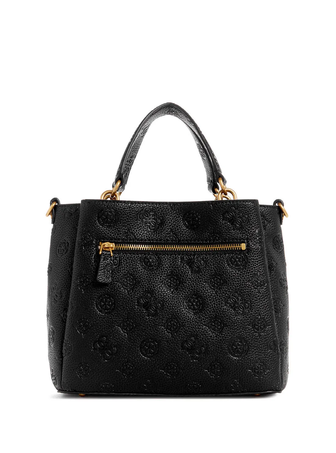 Black Izzy Small Satchel Bag Guess