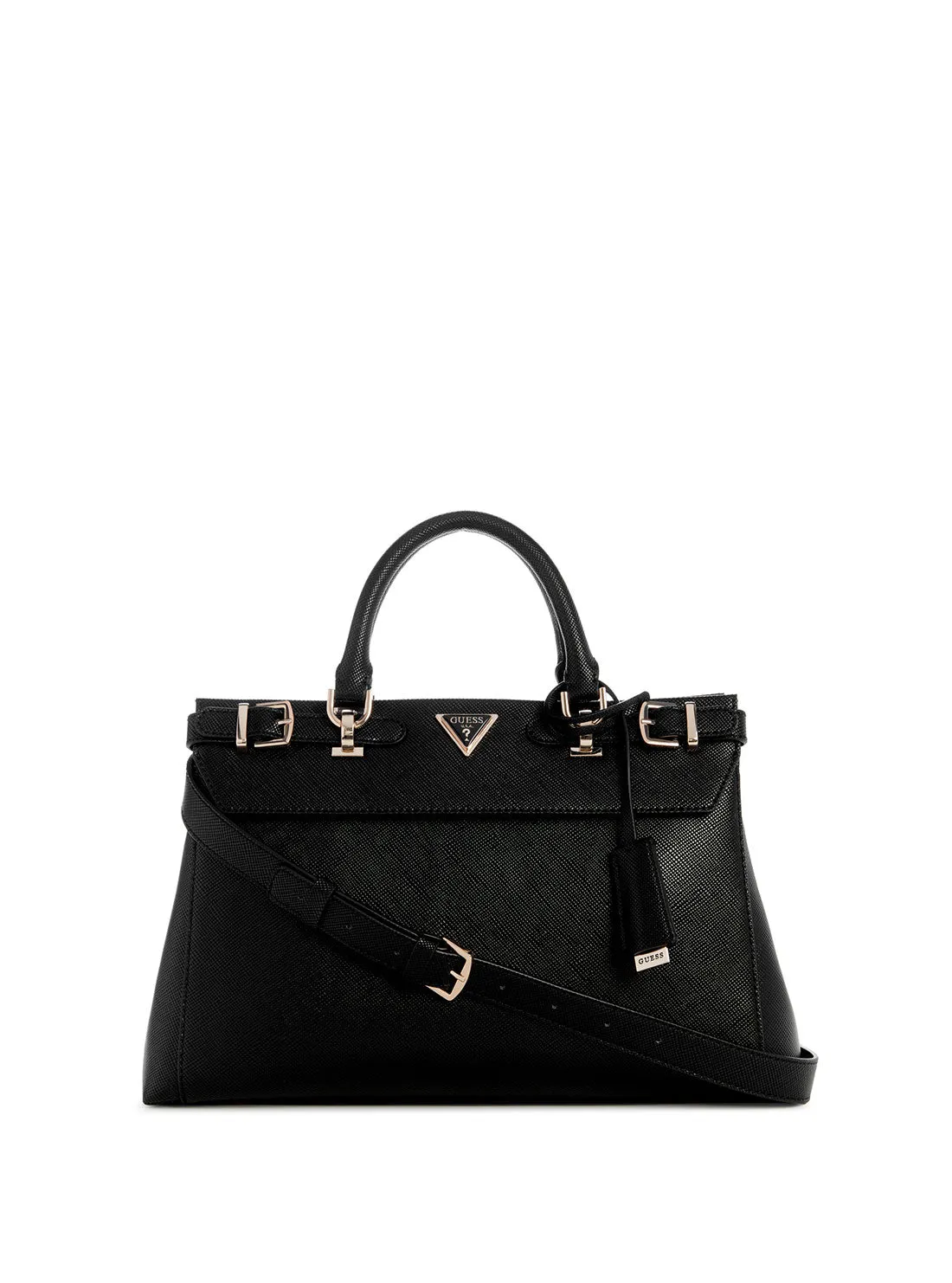 Black Levante Luxury Satchel Bag Guess
