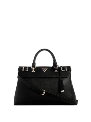 Black Levante Luxury Satchel Bag Guess