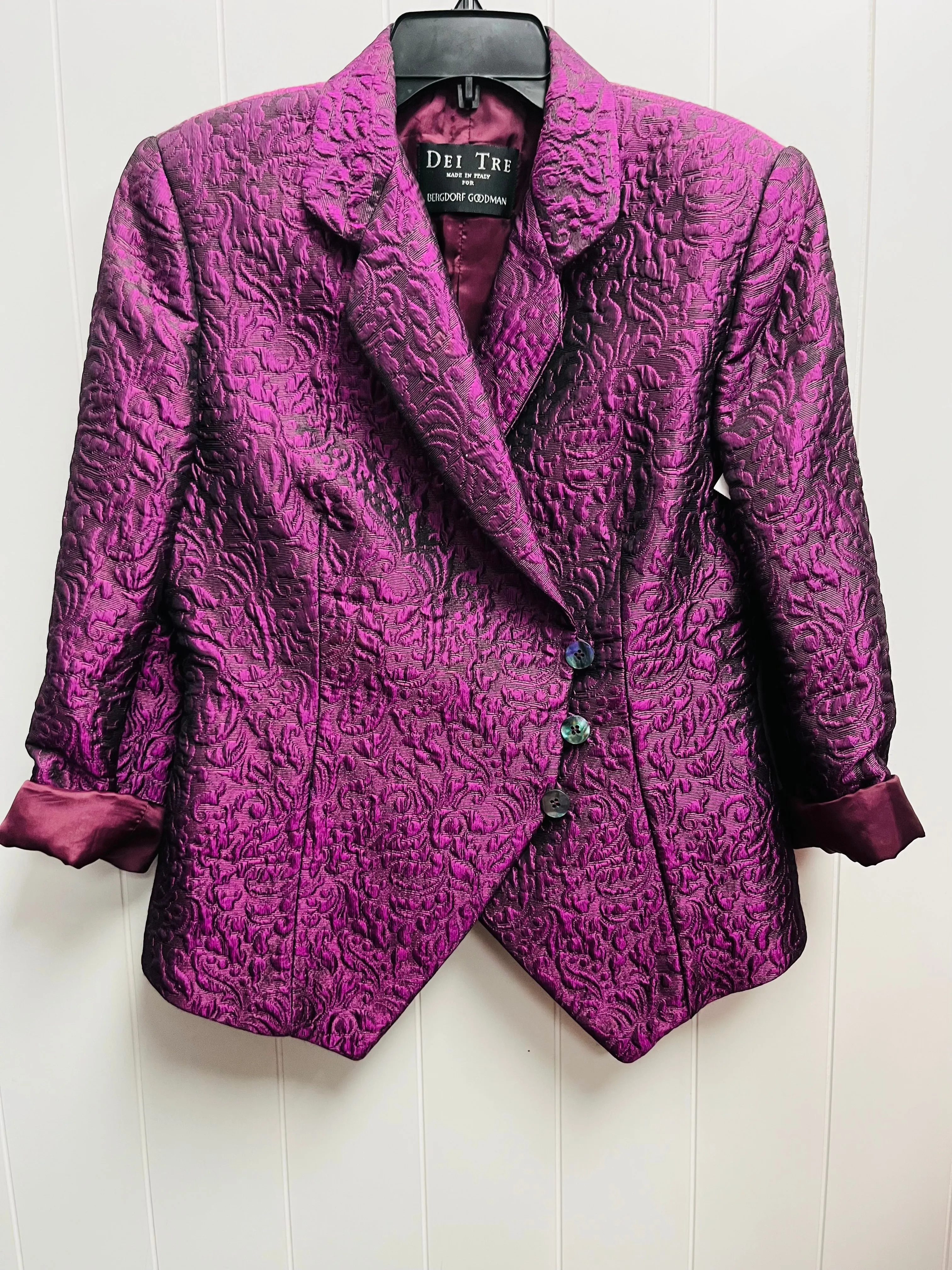 Blazer By bergdorf goodman In Purple, Size: M