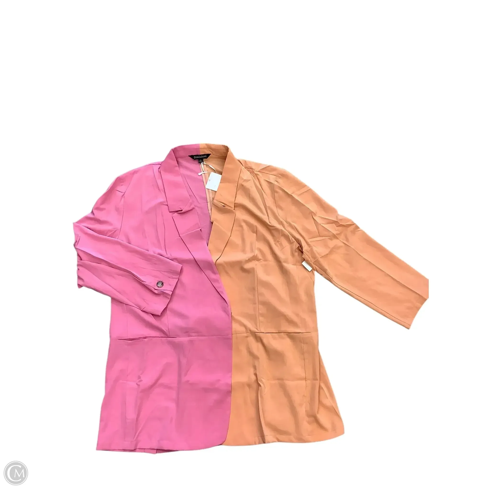 Blazer By Davi & Dani In Orange & Pink, Size: 3x