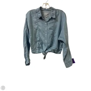 Blouse Long Sleeve By Hayden La In Blue, Size: S