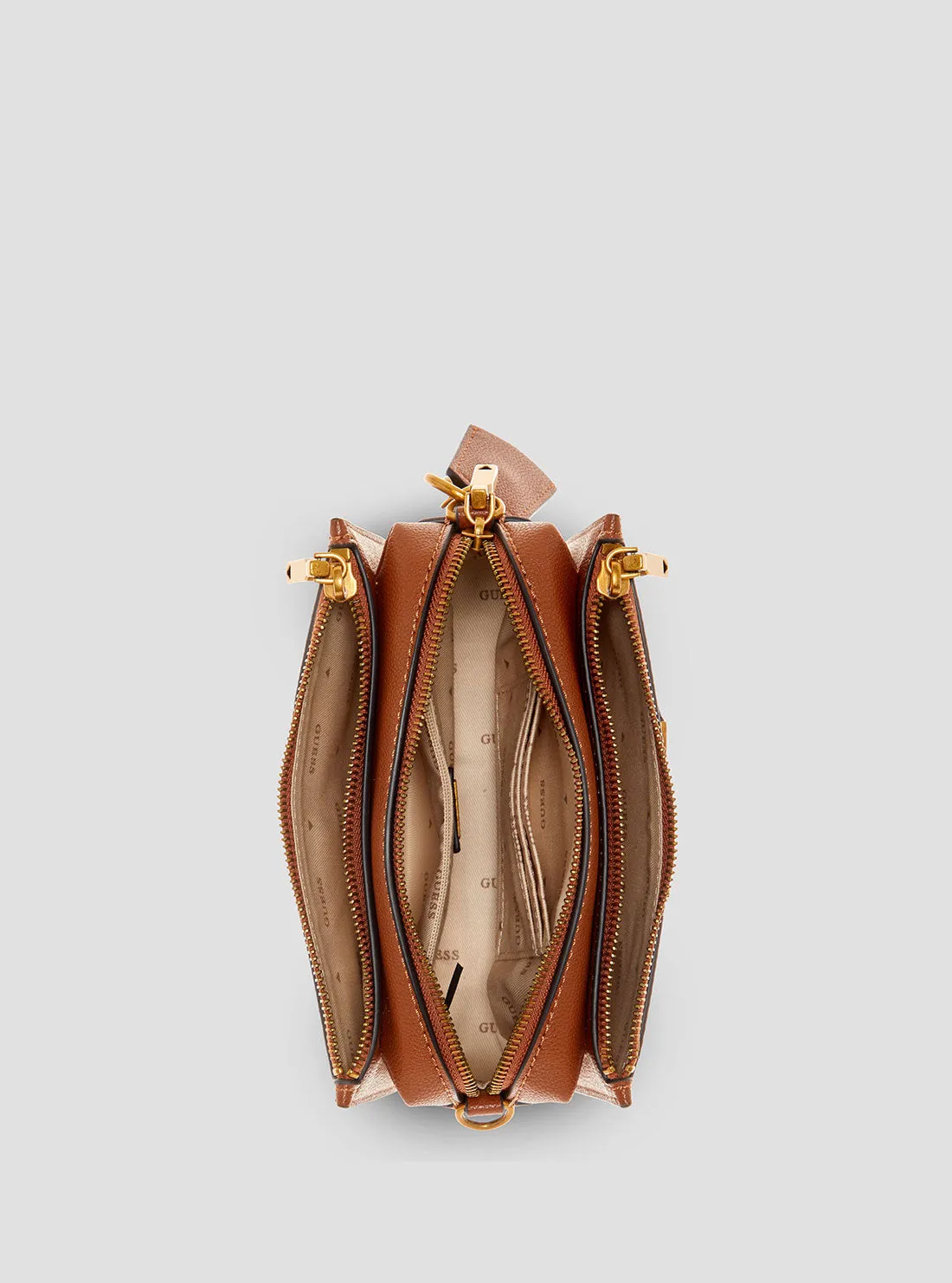 Brown Malva Crossbody Bag Guess