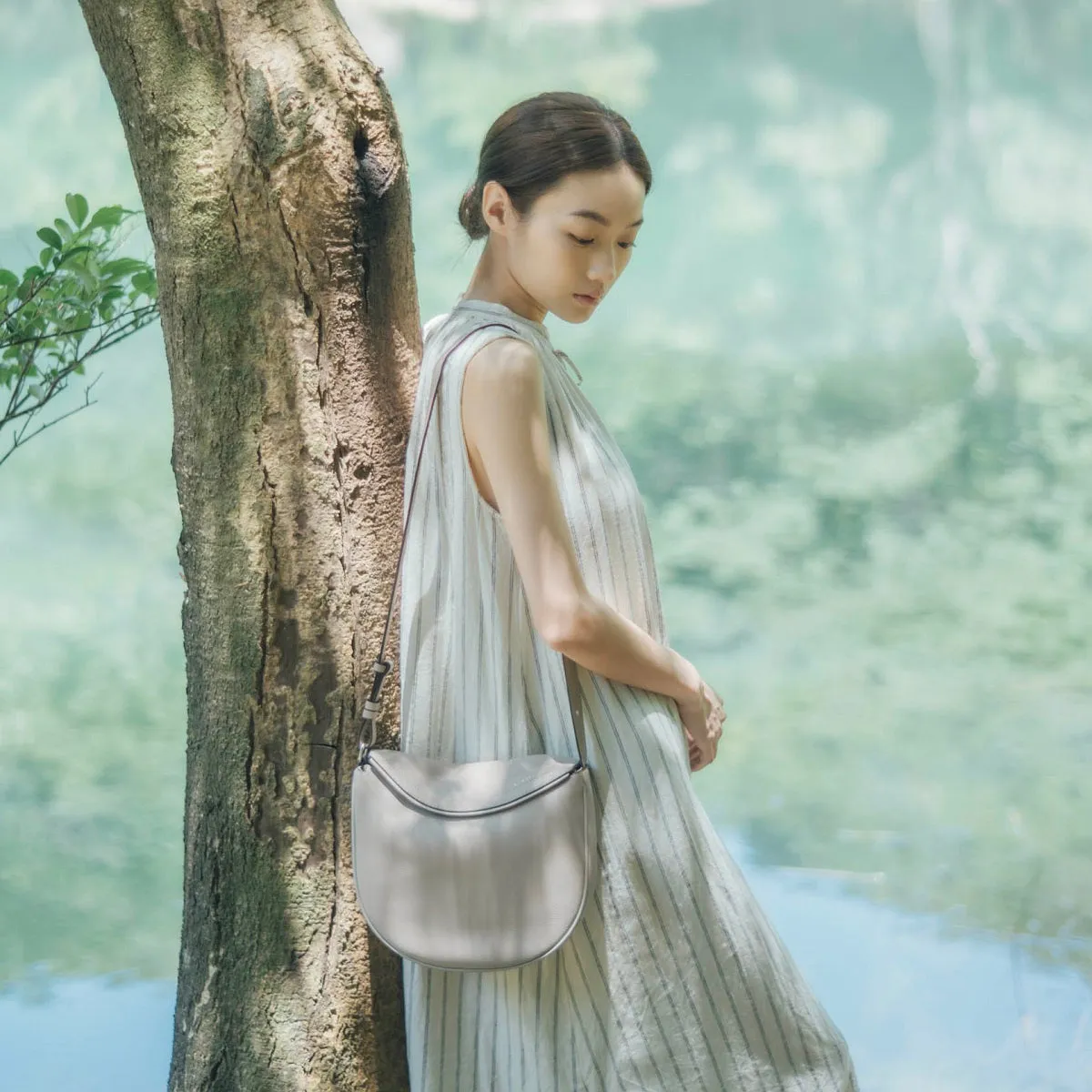 Cally Leather Crossbody Bag