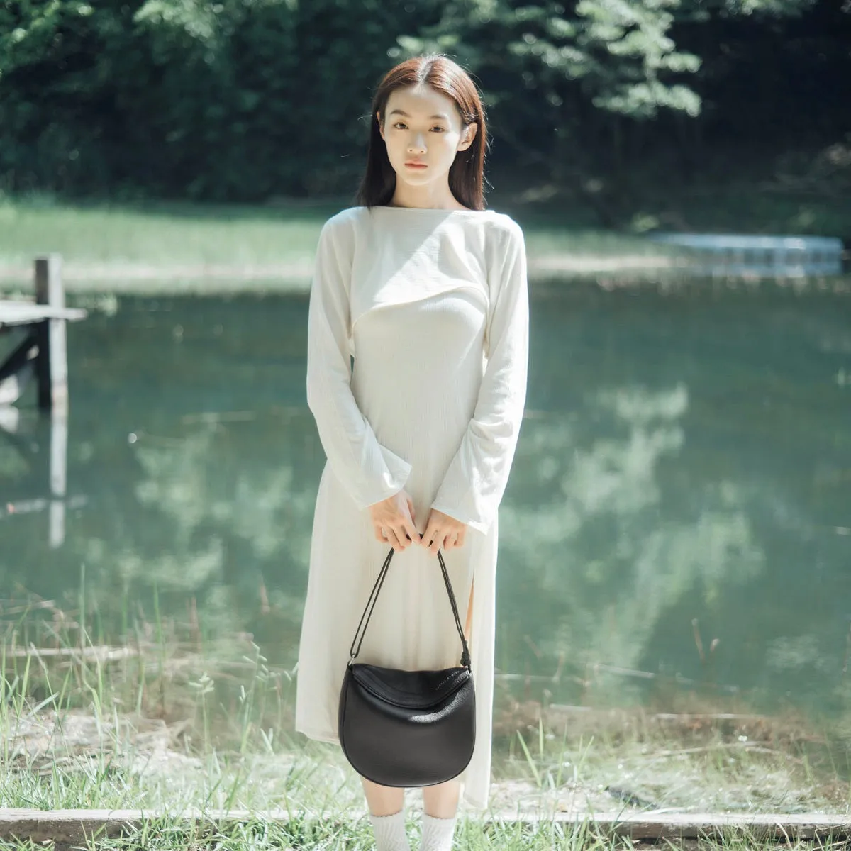Cally Leather Crossbody Bag