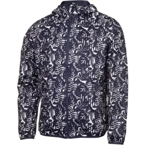 Calvin Klein Printed Windbreaker Jacket - White/Evening Blue