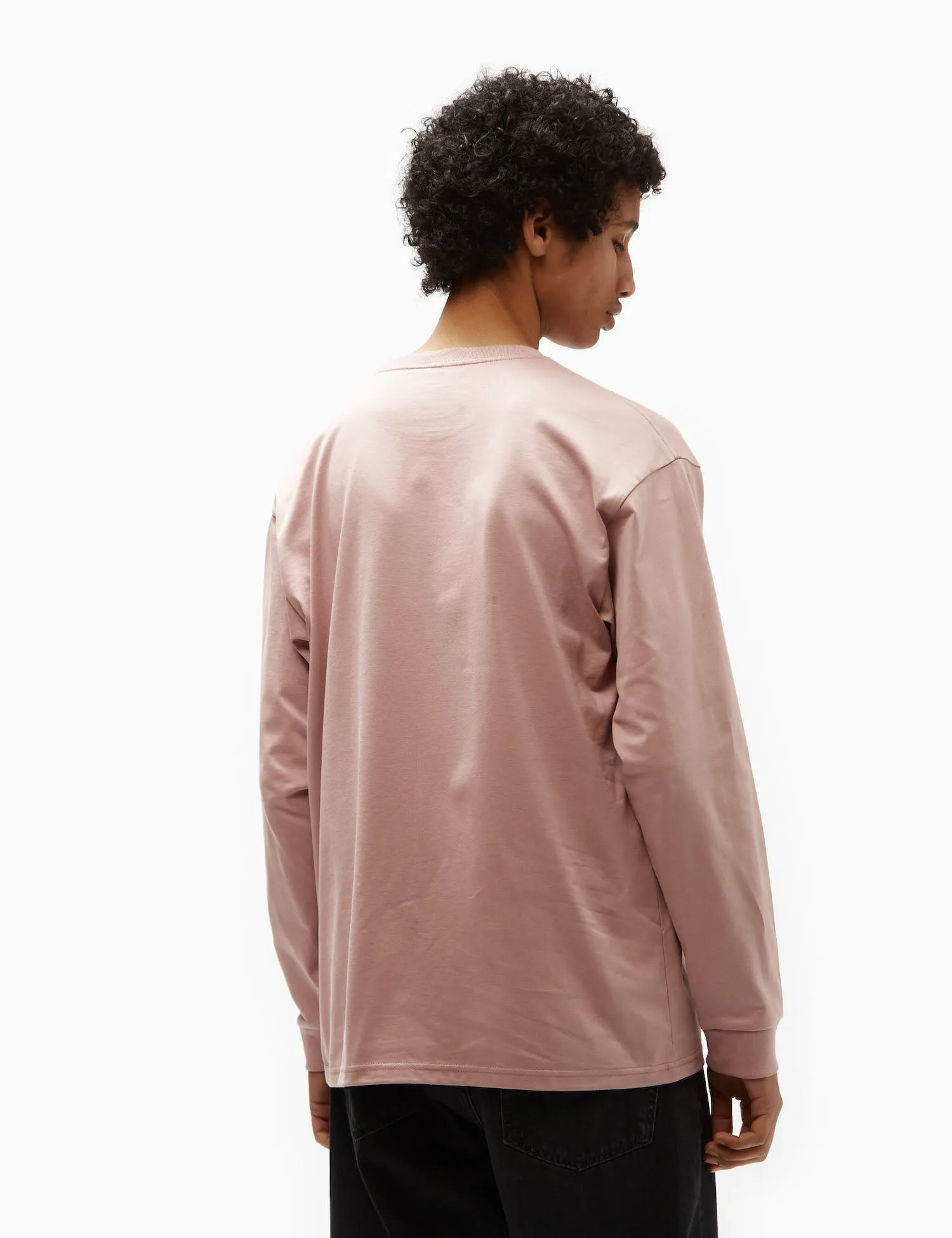 Clearance Price Carhartt-WIP Long Sleeve Chase T-Shirt (Loose) - Glassy Pink  Going Fast!