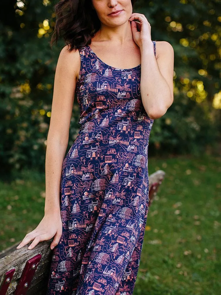 Clearance Price Delilah Dress - Voyager Pink  Last Few Pieces!