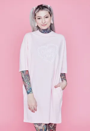 Clearly Ugly - Forever And Always Pastel Love Pastellrosa - Dress