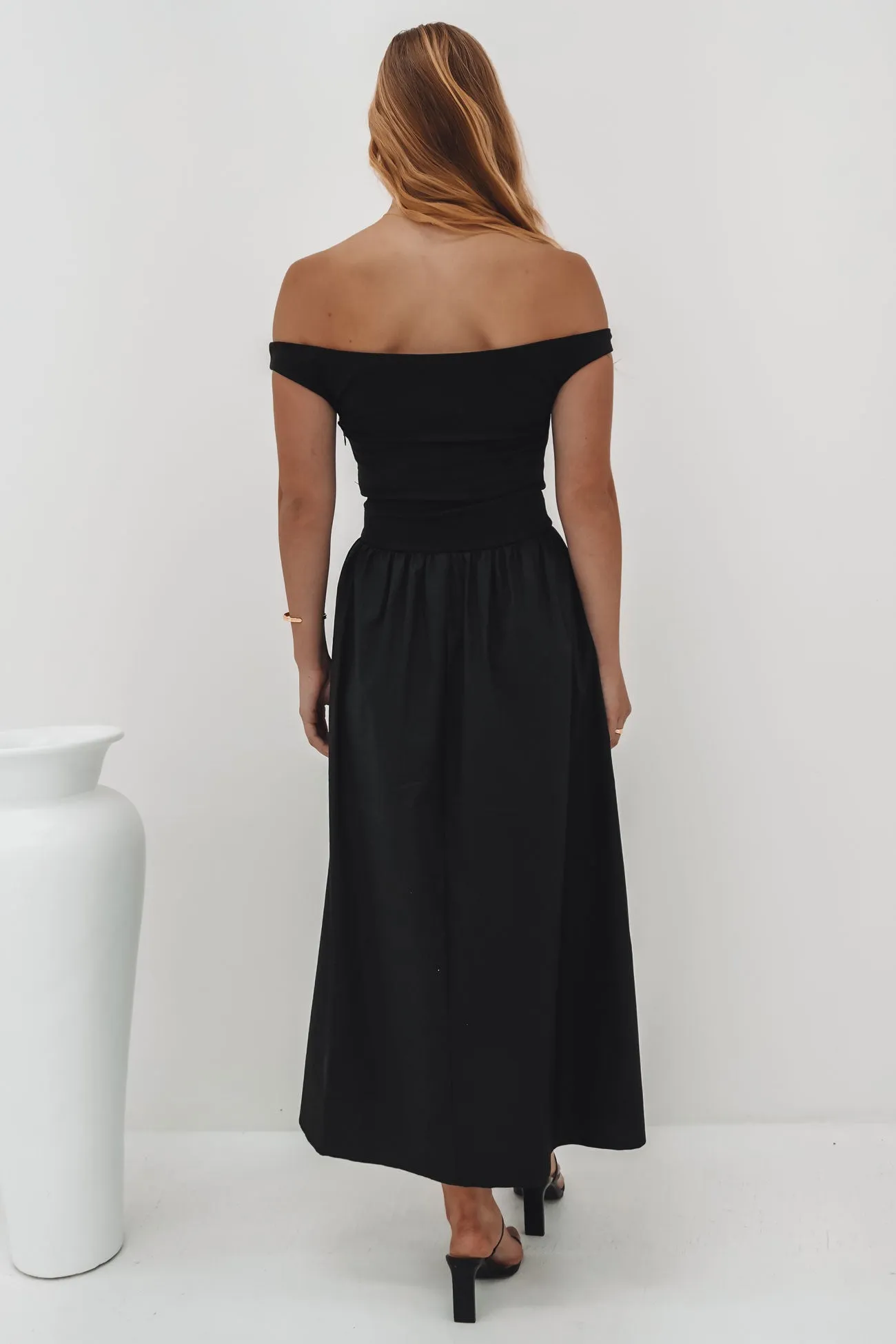 Cleary Midi Dress Black