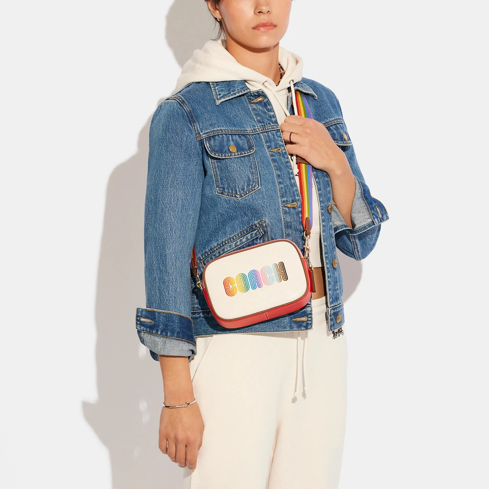 Coach Outlet Mini Jamie Camera Bag With Rainbow Coach