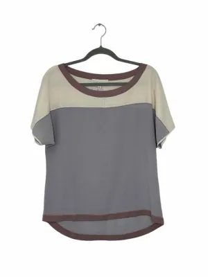 Cooper & Ella Size Medium Grey Pre-Owned Blouse- Ladies