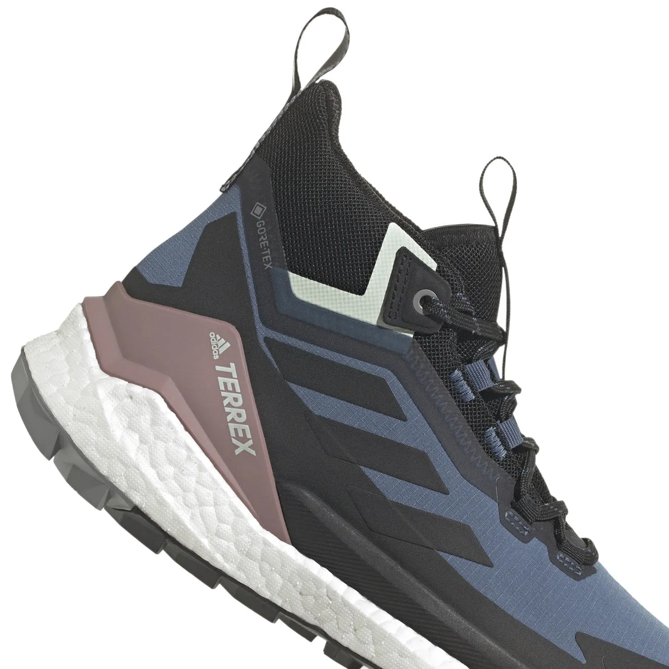 Customer Favorite Adidas Terrex Womens Free Hiker 2 Gore-Tex Hiking Shoes Wonder Steel / Core Black / Linen Green  Limited Release!