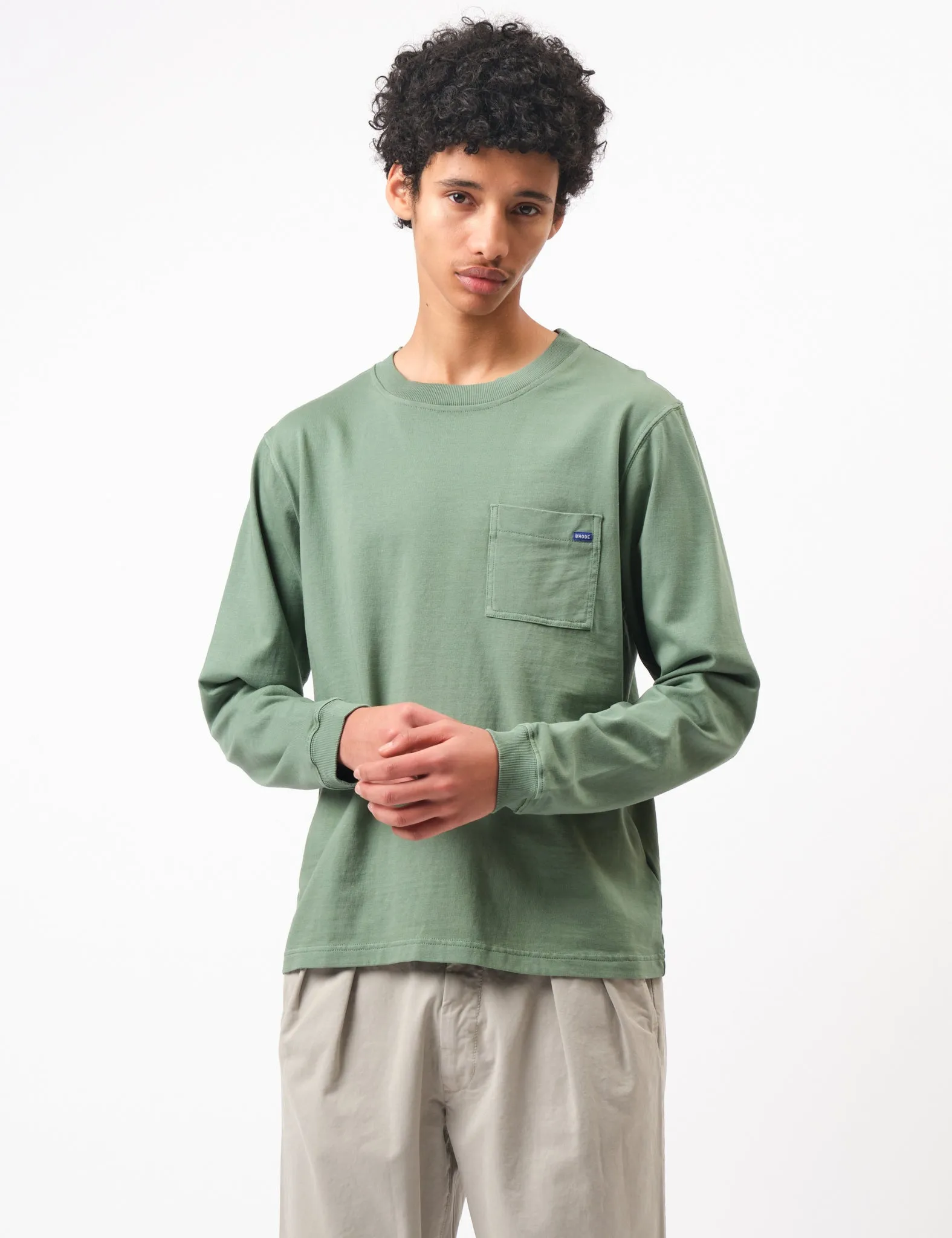 Customer Favorite Bhode Everyday Long Sleeve Jersey 300gsm - Sage Green  Limited Stock!