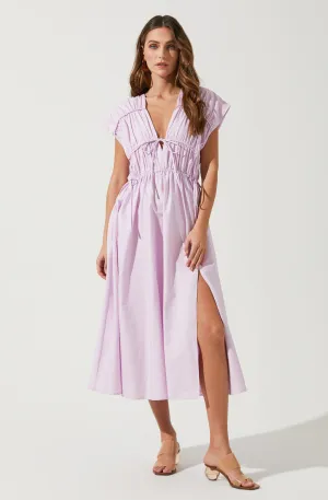 Customer Favorite Lorrie Sleeveless Ruched Midi Dress  Limited Release!
