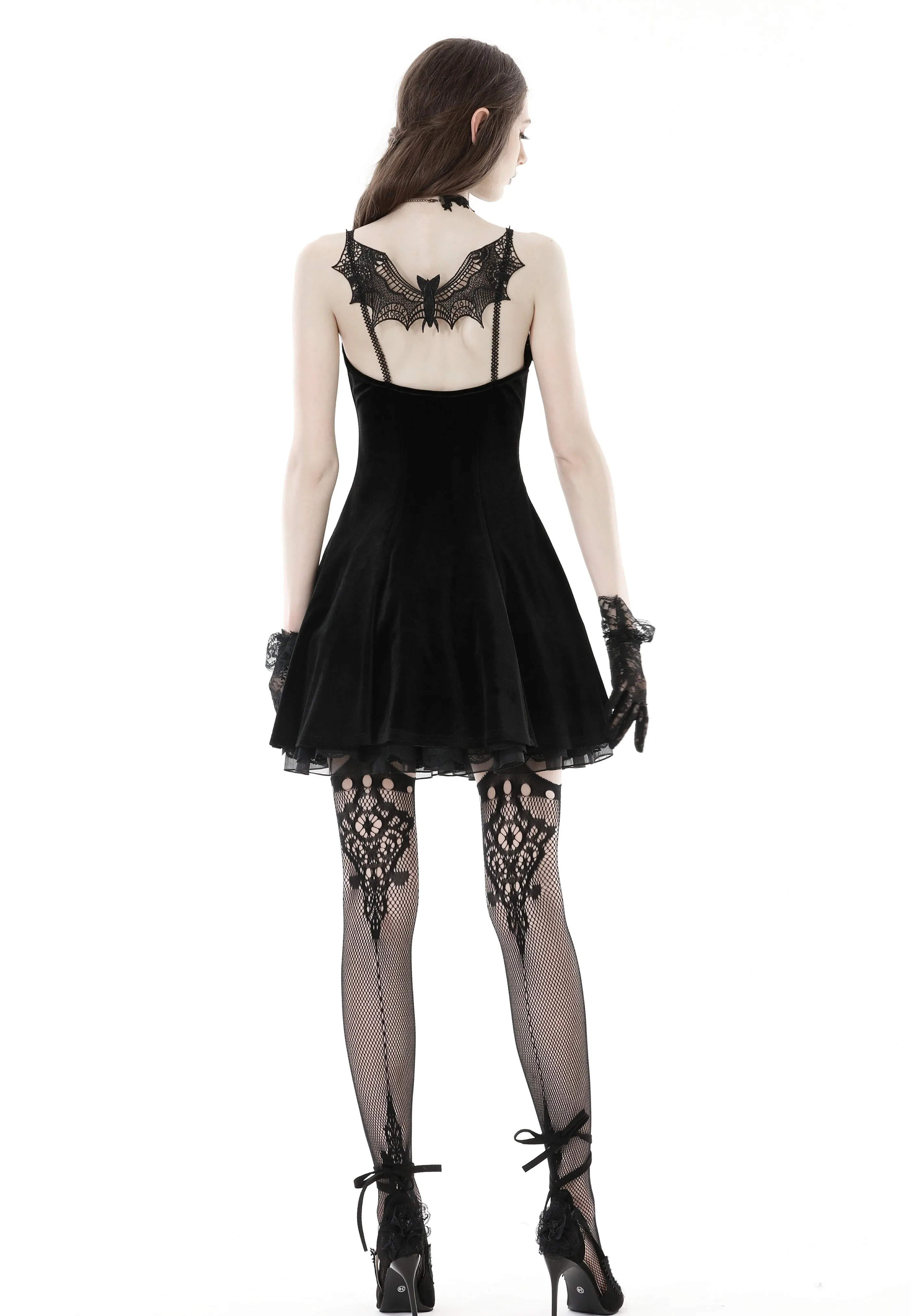 Dark In Love - Black Bat Back Sexy Strap Black - Dress