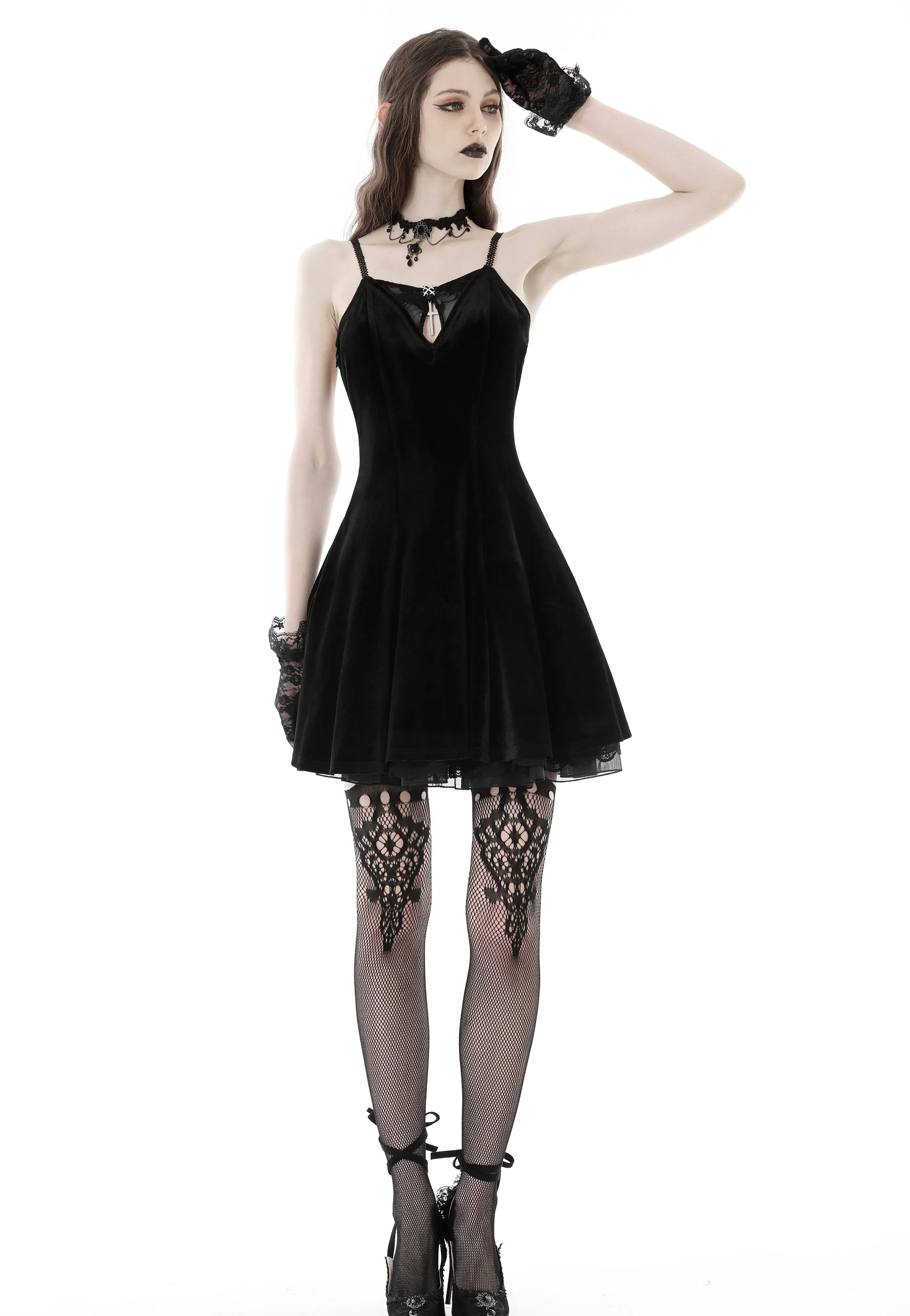 Dark In Love - Black Bat Back Sexy Strap Black - Dress
