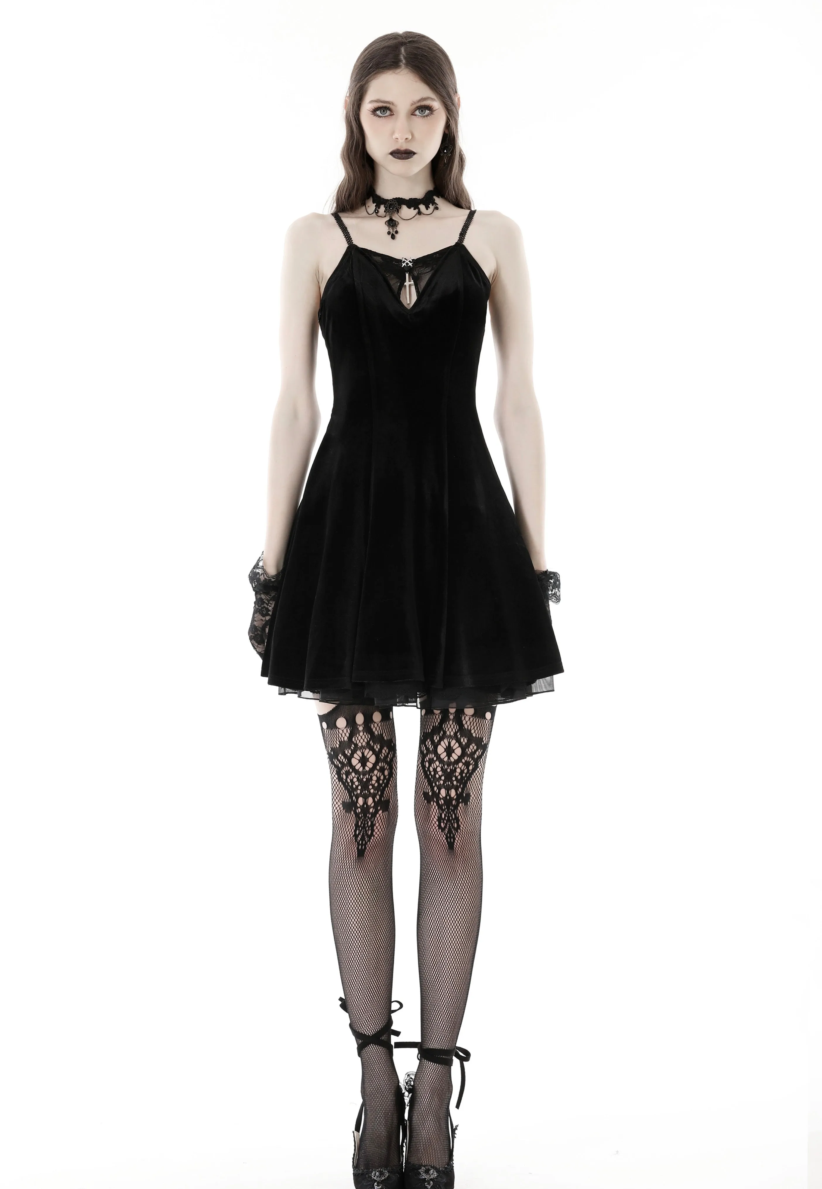 Dark In Love - Black Bat Back Sexy Strap Black - Dress